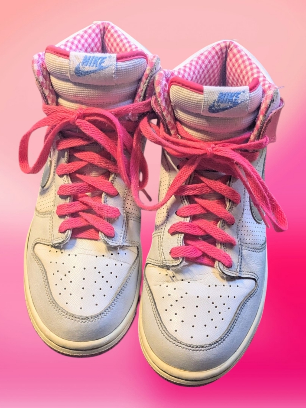 Women's Nike Dunk High Pink Shoes